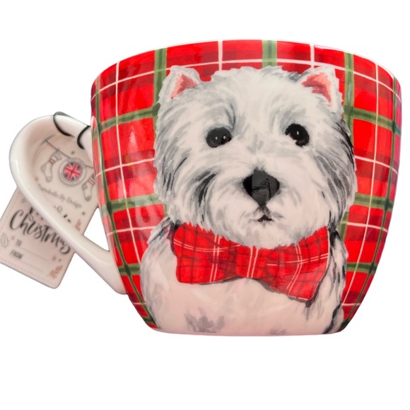Portobello By Design Christmas Themed West Highland Terrier Coffee/Tea Mug. - Picture 1 of 5